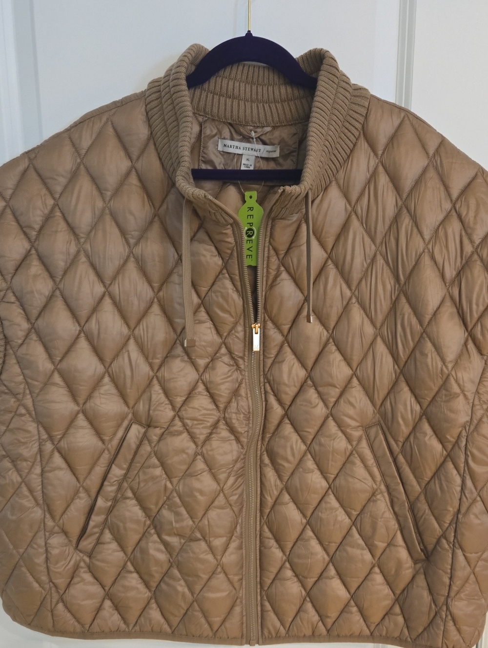 Martha Stewart Gold Puffer Coat